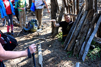 Anthony describing his site and shelter