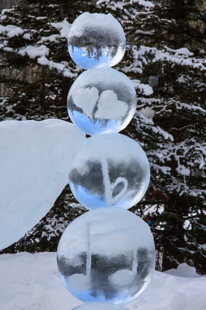 Ice Sculptures (liked the upside down reflections)