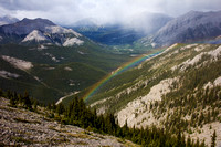 A rainbow on our gusty weird traverse