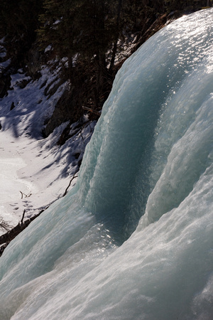 cool frozen waterfall