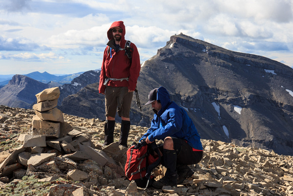 Pause at the windy north summit