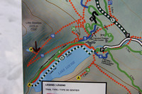 Trail map, out and back on 18, wiggle down to 6, past the dog sled staging up past Deer Lodge to prk
