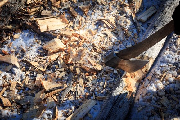 Felling and foraging is fun and a sharp axe makes the processing go quickly too.