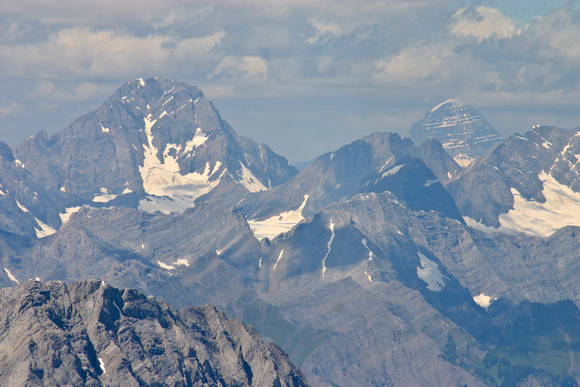 Mt Joffre (L) and Assiniboine (R)